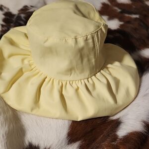 Senmao Yellow Wide Brim Summer Hat